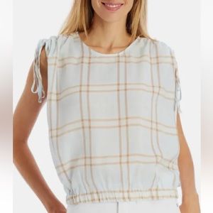 NEW laundry Shelli Segal Gathered Shoulder Top